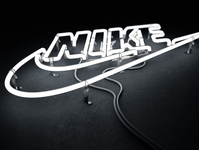 Nike LED, biała dioda LED Tapeta HD