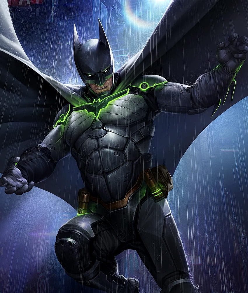 Costume Batman en kryptonite. Batman injustice, Batman, Injustice 2 batman Fond d'écran de téléphone HD