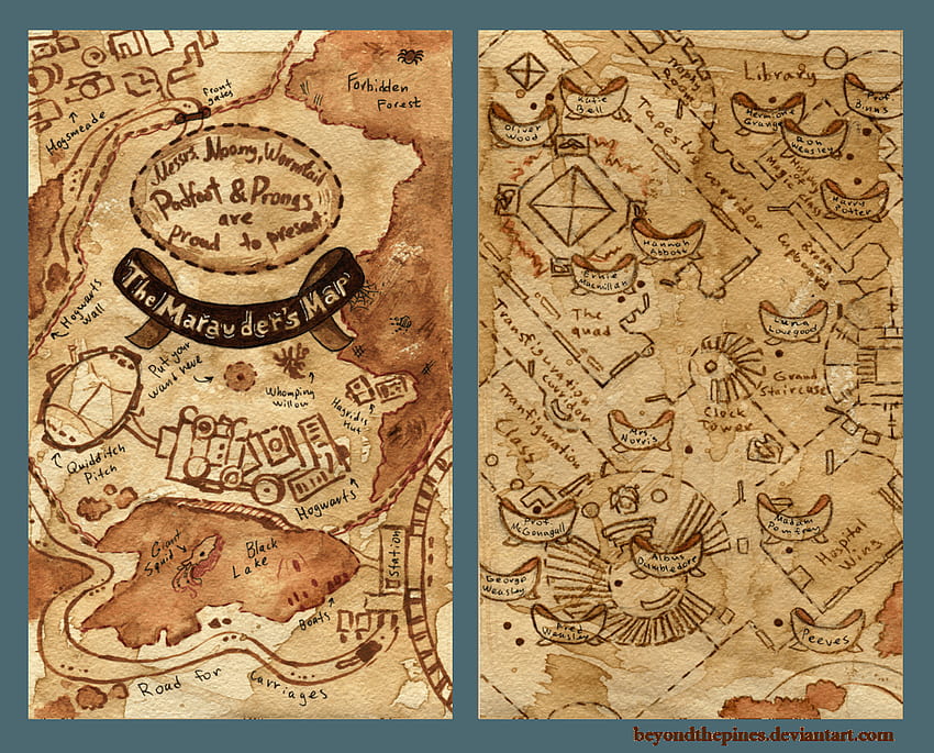 The Marauders Map, Mischief Managed HD wallpaper
