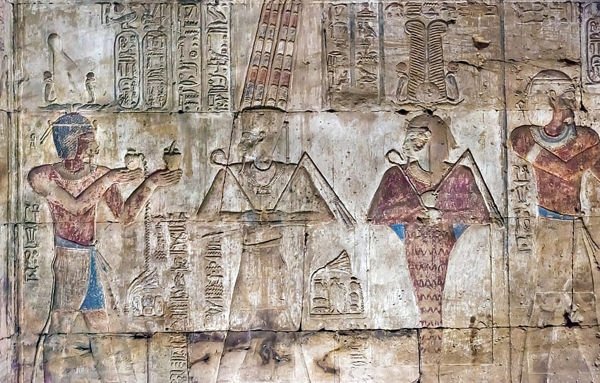 Ägypten, Luxor, Karnak, Opet-Tempel für , Abschnitt разное HD-Hintergrundbild