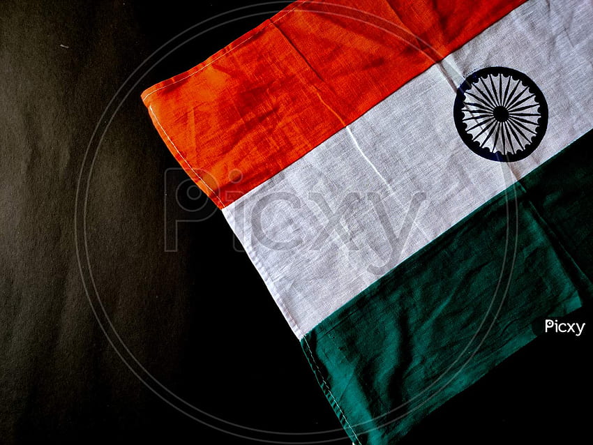 Of Indian Flag Isolated On Black Background. Happy Independence Day India.  Copy Space. WL574451 Picxy HD wallpaper | Pxfuel