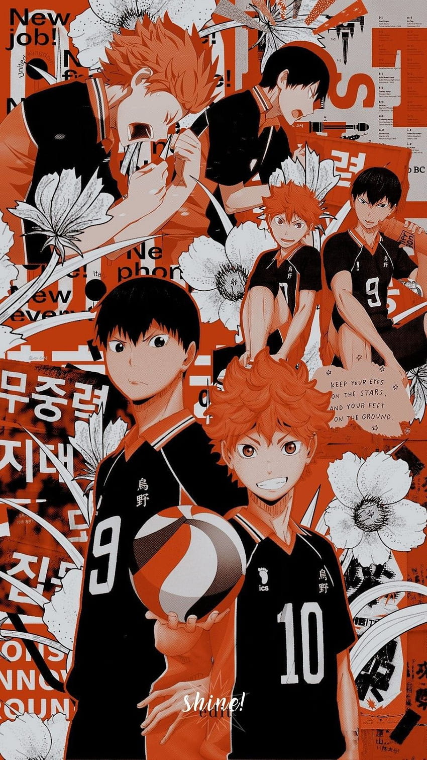 Haikyuu, anime, haikyuu, hinata, japan, kageyma, HD phone wallpaper