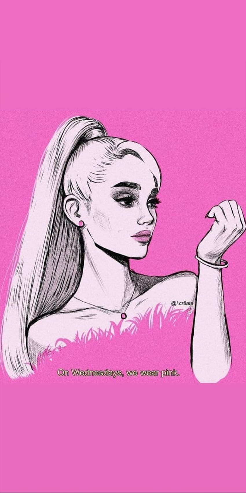 Thank U Next Shared By Fer Maldonado - Drawings Of Ariana Grande HD phone wallpaper