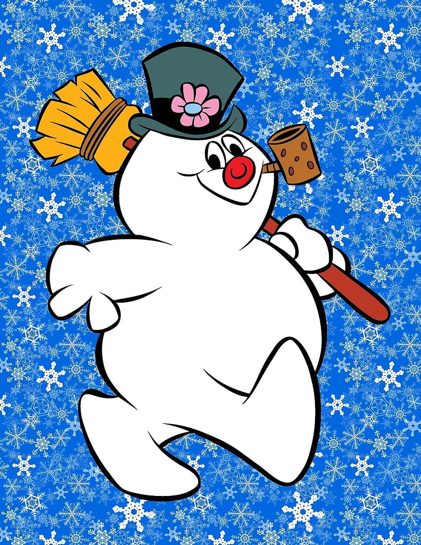 Frosty The Snowman <3 I looked forward for this classic, Cartoon Snowman HD phone wallpaper