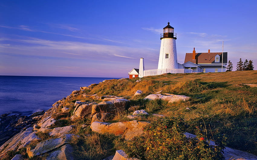 Pemaquid Point Light lighthouse maine usa cliff sea [] for your , Mobile & Tablet. Explore Maine Lighthouse . Windows 10 Lighthouse , Maine Scenery, Maine iPhone HD wallpaper