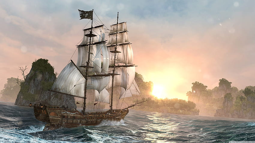Assassin's Creed IV Black Flag Ship ❤, Pirata Sfondo HD