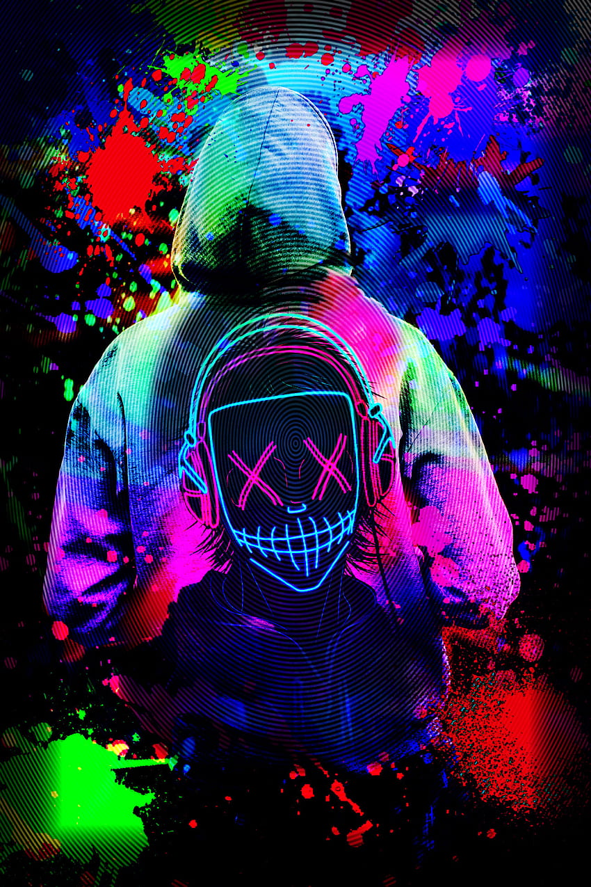 Neon, hoodie, magenta, neon lights, blacklight, cool, crazy HD phone  wallpaper | Pxfuel