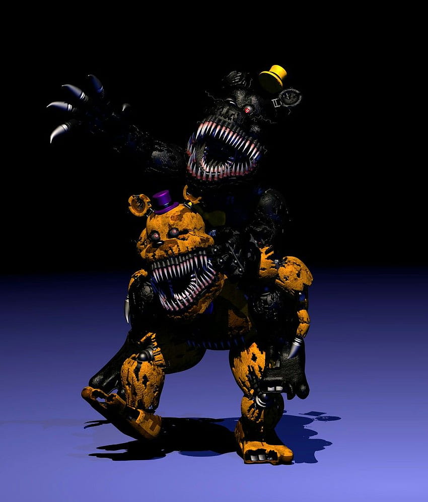 Stylized Nightmare Fredbear! (Drawing)