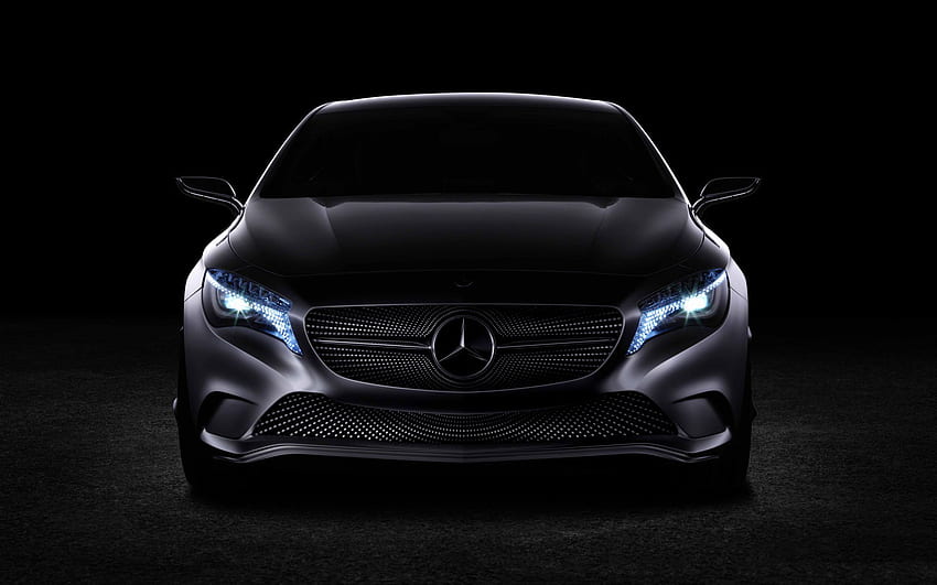  Benz automotriz, Mercedes negro fondo de pantalla