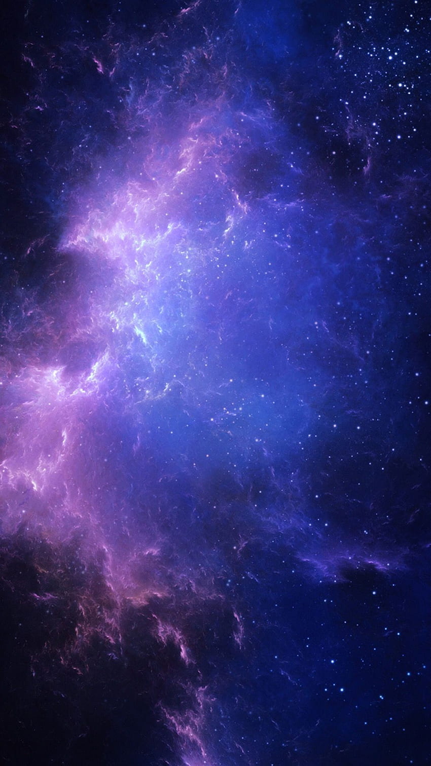 Niebiesko-fioletowy jak noc. Papel de parede da galáxia, Blue and Purple Galaxy Tapeta na telefon HD