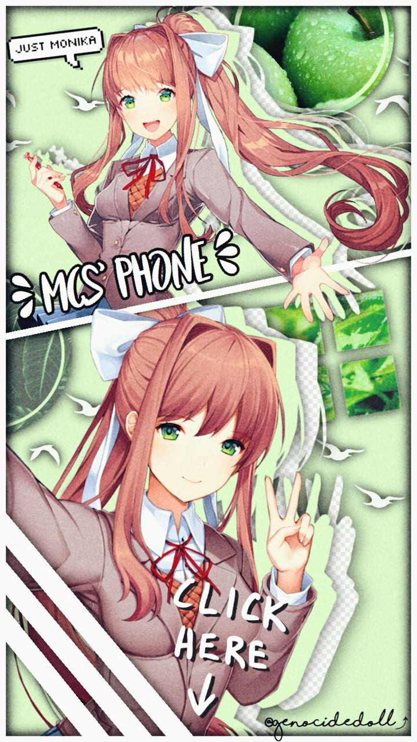 Monika + Natsuki Phone . Doki Doki Literature Club HD phone wallpaper