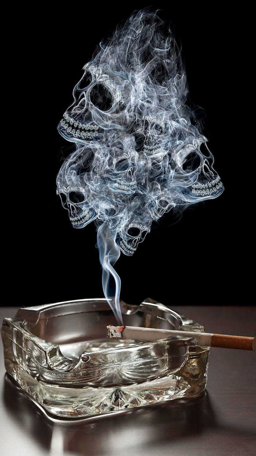 Cigaret, fumaça de cigarro 3D Papel de parede de celular HD