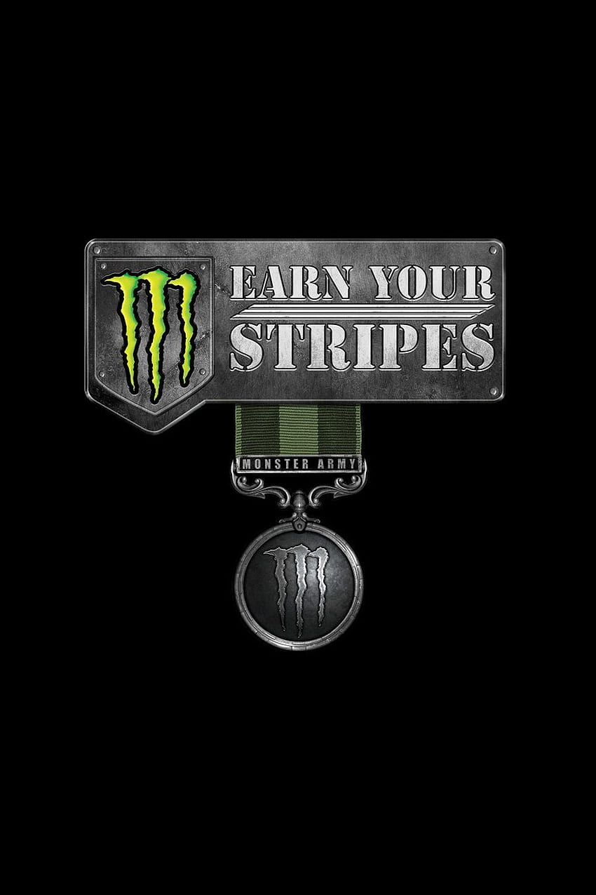Monster Army Earn Your Stripes, Monster Energy HD phone wallpaper