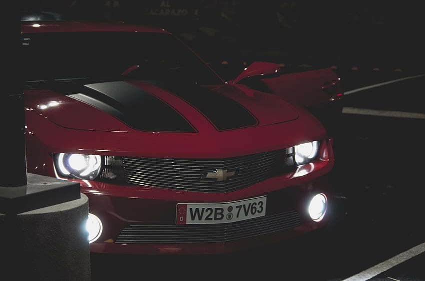 Autos, Lichter, Vorderansicht, Scheinwerfer, Frontstoßstange, Chevrolet Camaro HD-Hintergrundbild