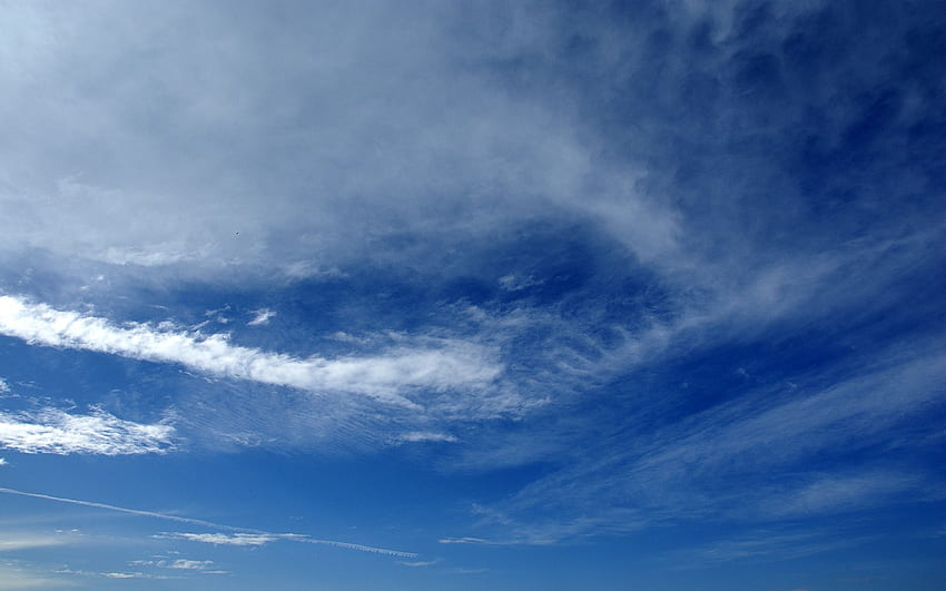 Blue sky with stripe cloud HD wallpaper | Pxfuel