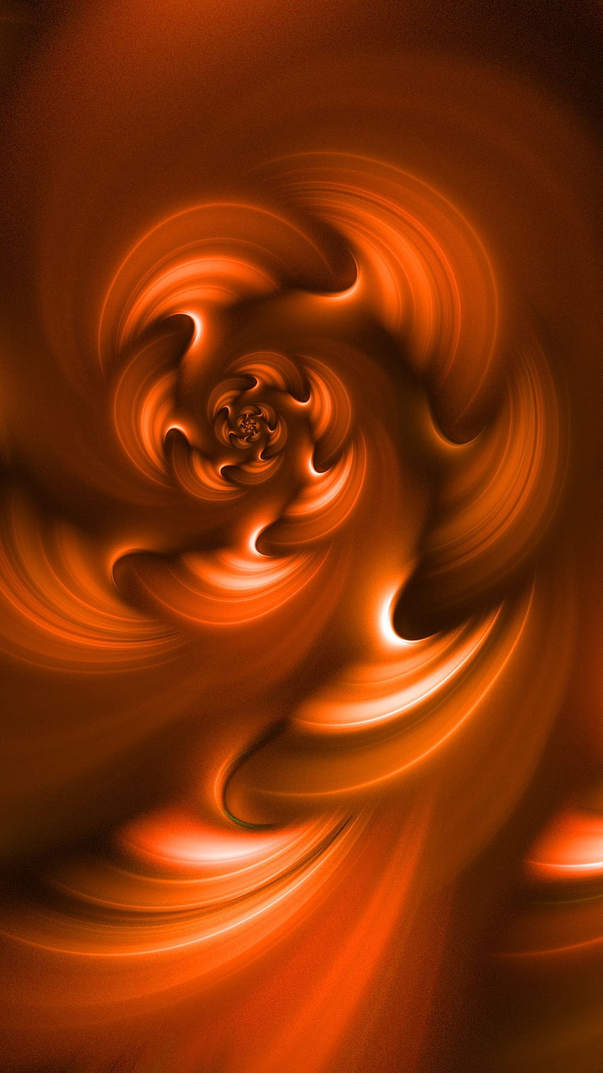 Abstract, Fractal, Glow, Spiral, Flaming, Involute, Swirling, Fiery HD phone wallpaper