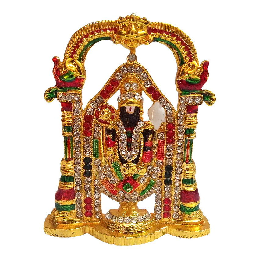 Gold Plated Religious God Tirupati Balaji Lord Venkateswara - Tirupati God, Lord Venkatesha HD phone wallpaper
