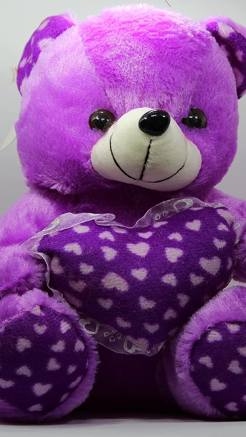 Beautiful Teddy Bear, Purple HD phone wallpaper