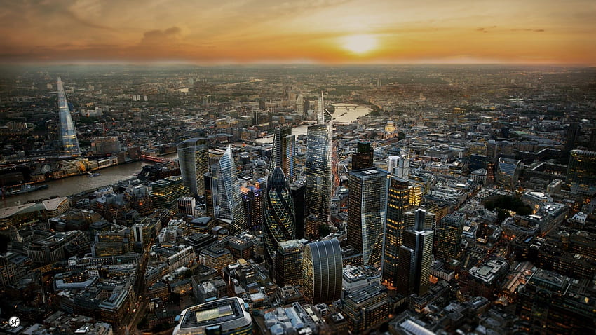 Schönstes London in For, Stadt der 1950er Jahre HD-Hintergrundbild