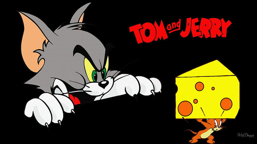 Semplice Tom e Jerry, personaggio firefox, fumetto, inseguimento, gatto, formaggio, jerry, topo, divertente, arrabbiato, tom Sfondo HD