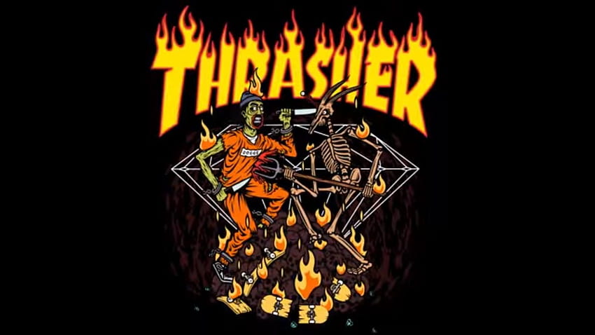 Thrasher - Лого на Thrasher - HD тапет