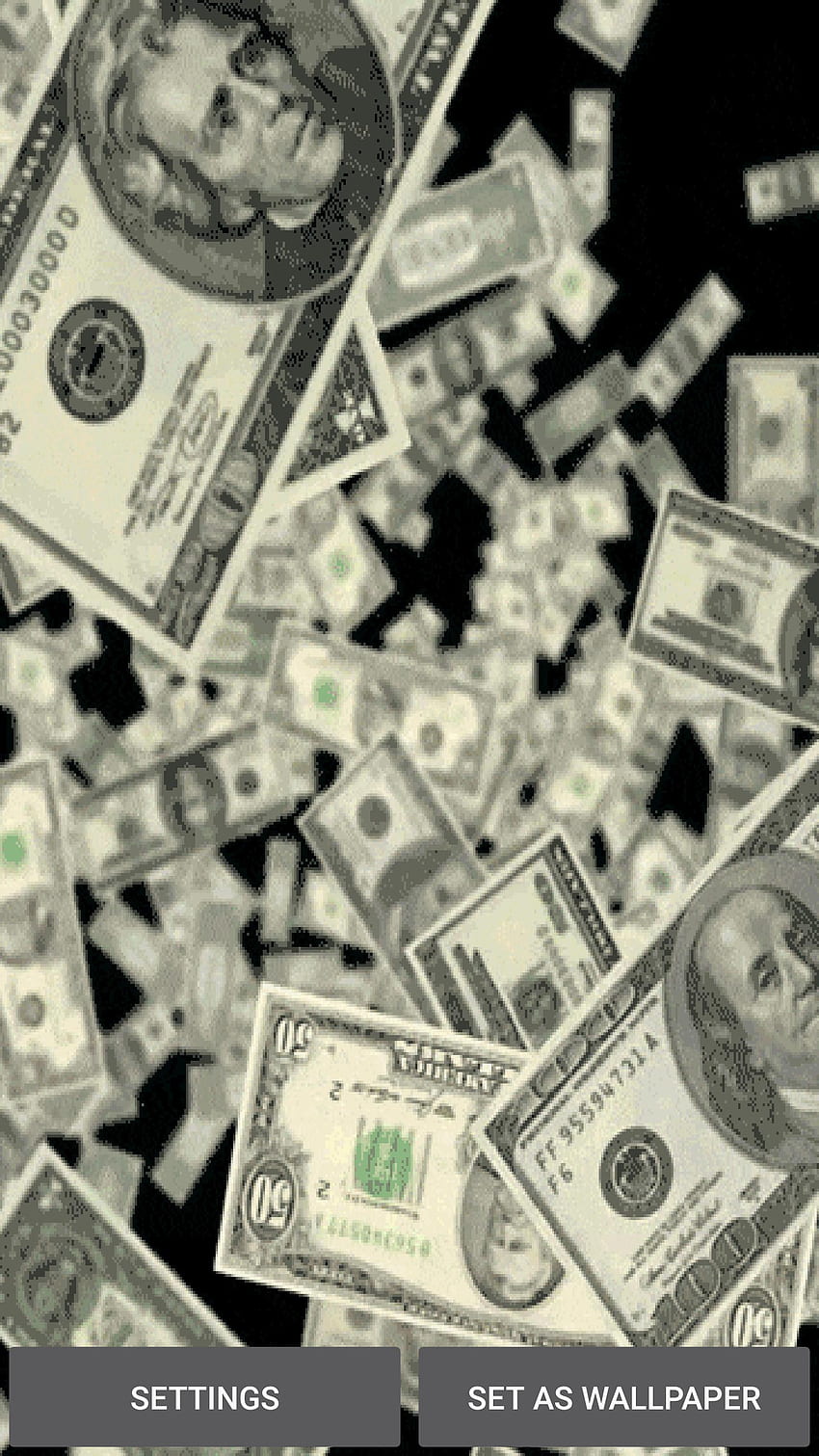 Falling Money Live für Android, Geld regnen HD-Handy-Hintergrundbild