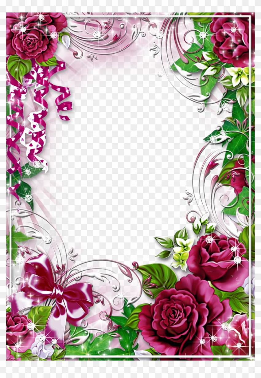 iPhone Clipart Çerçevesi - Çiçek Çerçevesi Pic - Şeffaf PNG Clipart HD telefon duvar kağıdı