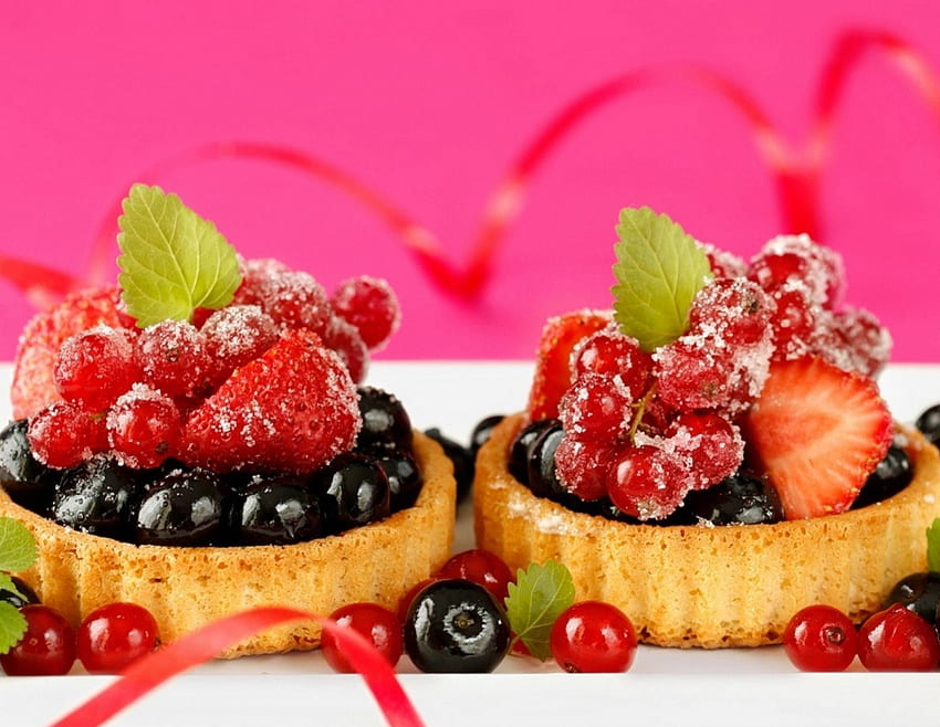 *Lecker*, süß, Erdbeere, Kirsche, lecker, Süße, Beere, Kuchen HD-Hintergrundbild