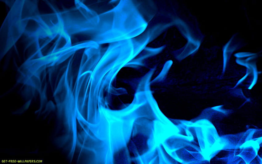 Blue Fire Background, Blue Flame HD wallpaper