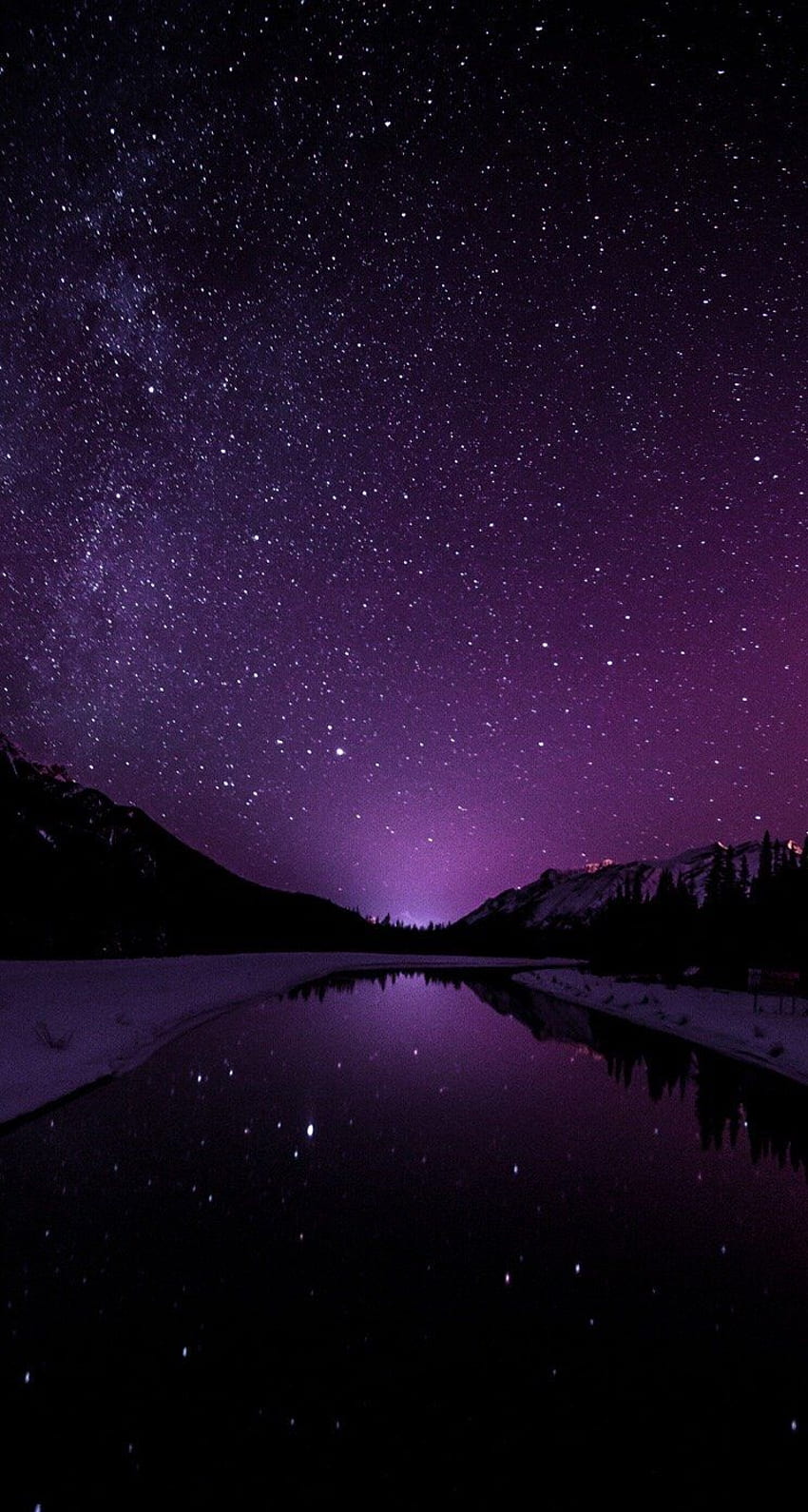 Galaxie violette, galaxie violette foncée Fond d'écran de téléphone HD