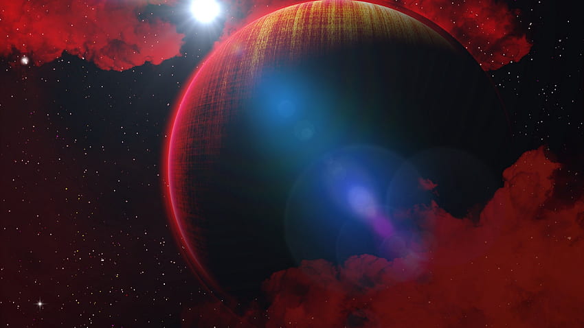 Fantastic red planet Ultra - HD wallpaper