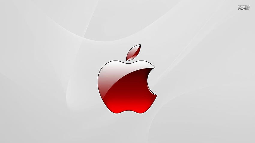 Rotes Apple-Logo HD-Hintergrundbild