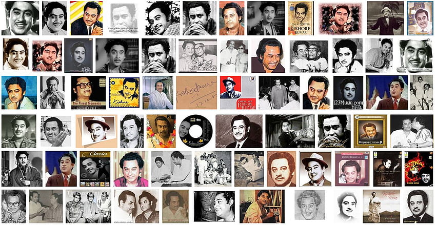 For all Kishore Kumar Fans: a small Gift: Collage HD wallpaper
