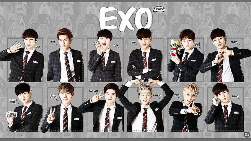 EXO 12 Mitglieder, EXO Ot12 HD-Hintergrundbild