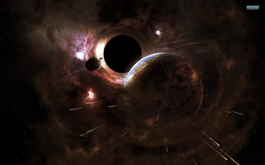 Czarna dziura, kwazar czarnej dziury Tapeta HD