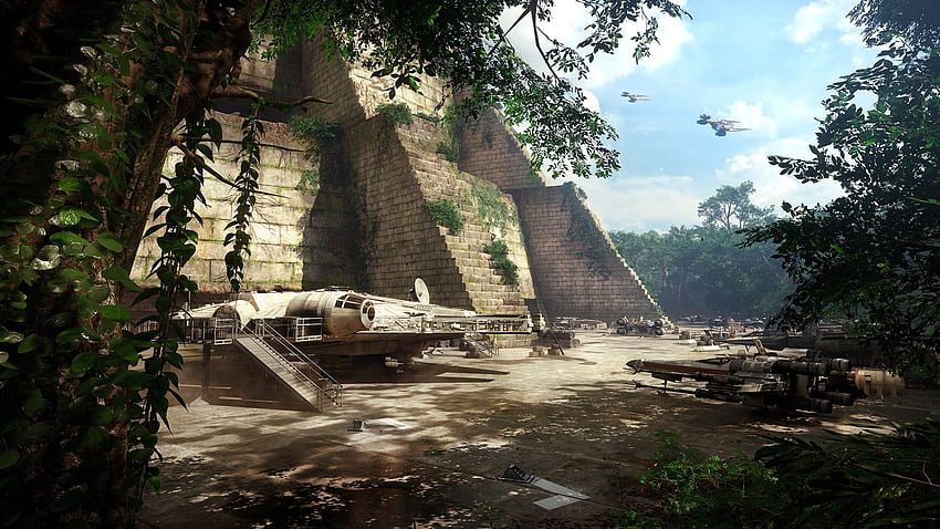 Star Wars Battlefront 2 Yavin-Karte HD-Hintergrundbild