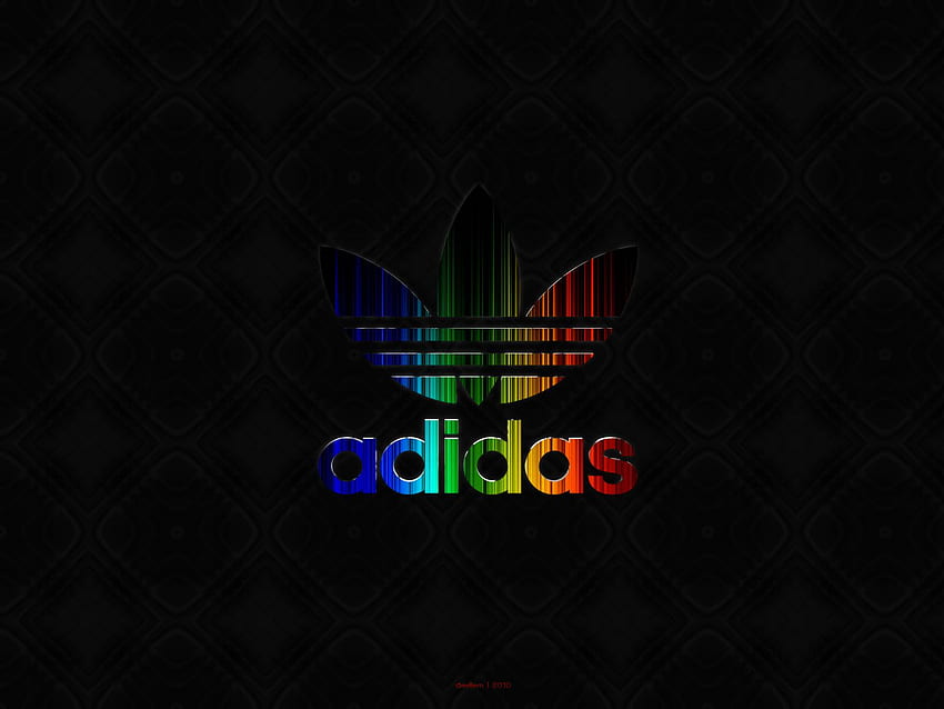 Logo Adidas coloré, logo Adidas mignon Fond d'écran HD