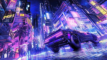 Scavenger Cityscape Cyberpunk HD Wall - KDE Store