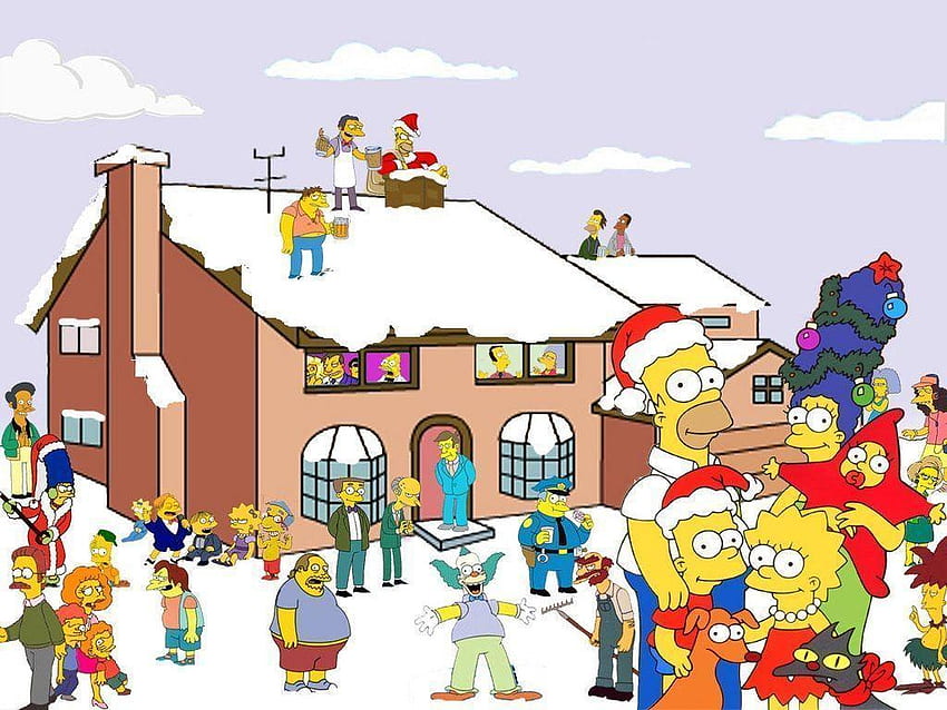 Simpsons Christmas, The Simpsons Christmas HD wallpaper  Pxfuel