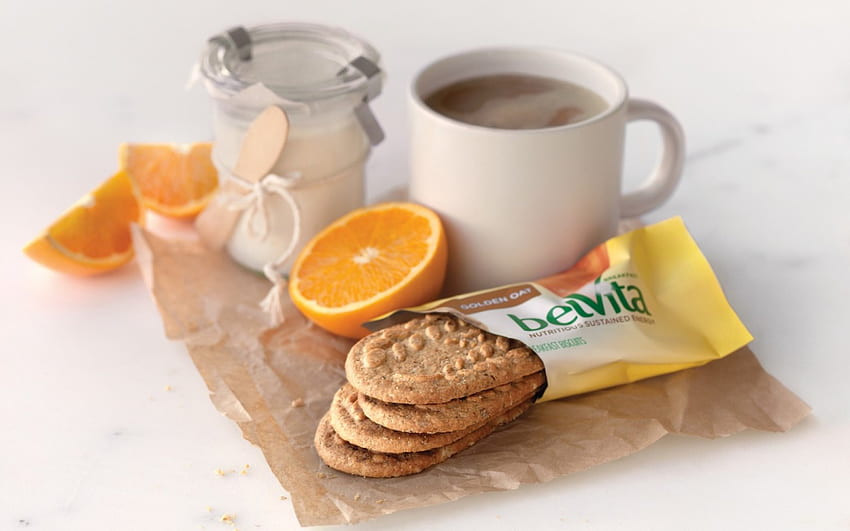GOOD MORNING, tea, hot, , food, nice, basket, cool, bread, cookies HD wallpaper
