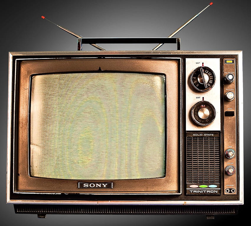 Rádio vintage cinza e preto, TV, vintage, Sony, TV antiga papel de parede HD