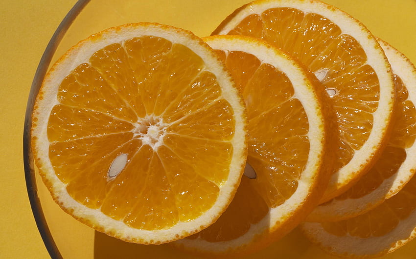 Jeruk, abstrak, grafik, lemon, buah, irisan Wallpaper HD