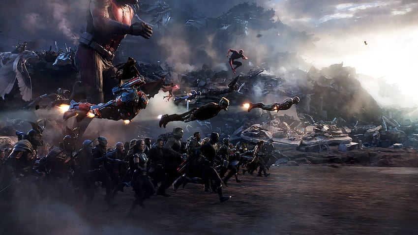 Avengers Endgame Battle Scene HD wallpaper