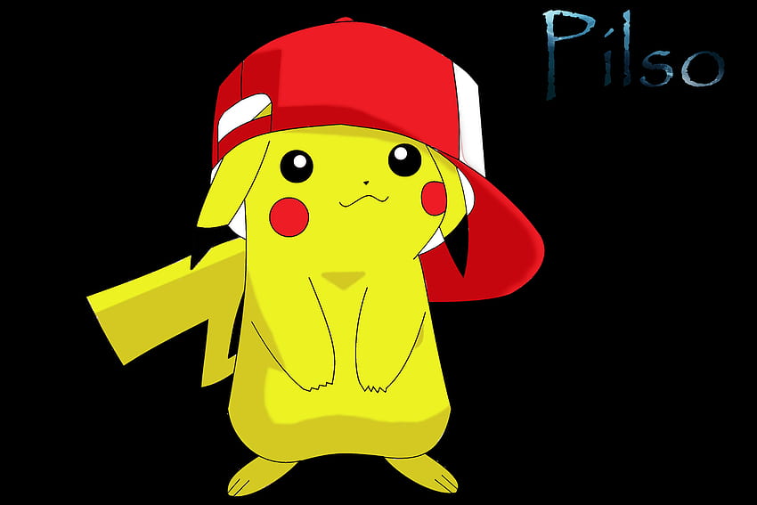 Sombrero de Pikachu Ash. Pikachu, diseño de Pikatchu, diseño de pikachu fondo de pantalla