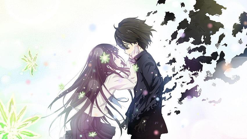 Cute Dark Anime Couple HD wallpaper