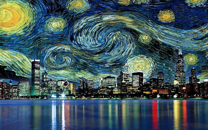 Звездна нощ на Винсент Ван Гог [] за вашия мобилен телефон и таблет. Изследвайте Винсент Ван Гог. Van Gogh Widescreen, Van Gogh за iPhone, Starry Night Aesthetic HD тапет