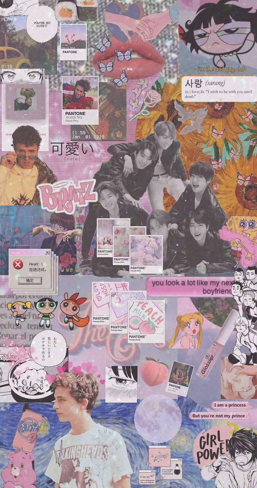 mixed collage. Baby collage, Bts aesthetic for phone, Pink collages aesthetic HD phone wallpaper