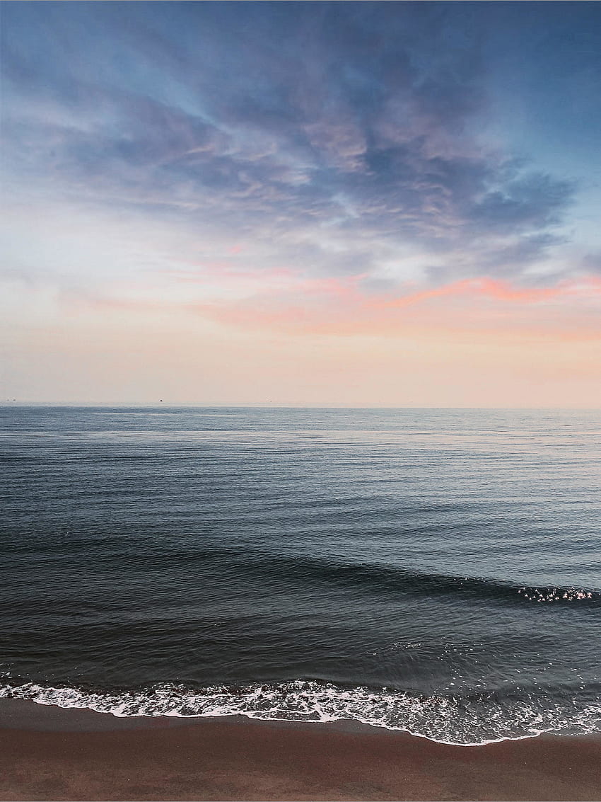 Strand, ruhig und friedlich, Sonnenuntergang HD-Handy-Hintergrundbild