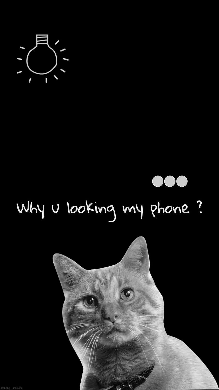 Yu u looking my phone ?, love, Christmas, black, bnw, Aesthetic, Anime, White, and, ナルト, cat, skull HD電話の壁紙