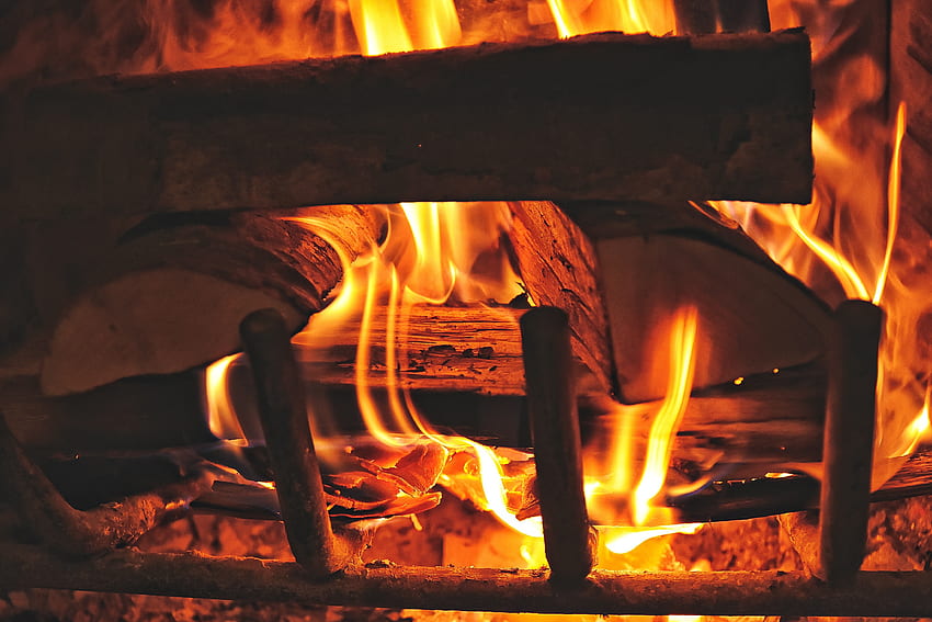 Fire, Bonfire, , , Firewood, Fireplace HD wallpaper